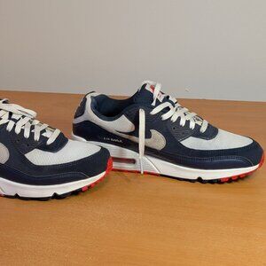 Nike Air Max 90 Men’s Size 10.5 Obsidian Track Red DM0029-400 Blue White